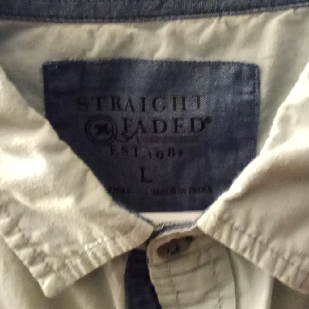 Straight Faded button up dress shirt